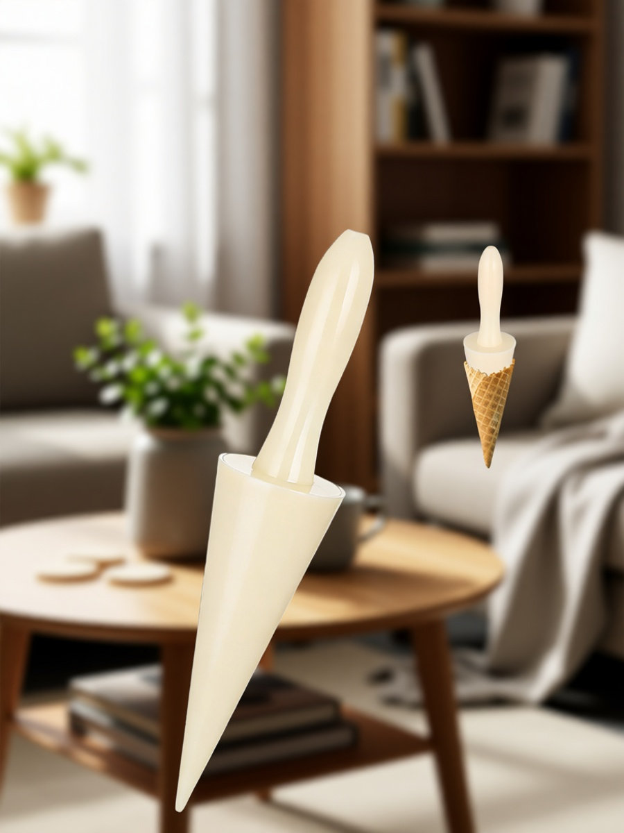 Waffle Cone Maker - เครื่องทำโคนไอศกรีมแบบม้วน แม่พิมพ์ม้วนโคน แม่พิมพ์ทำวาฟเฟิล ใช้ซ้ำได้ สำหรับอบ