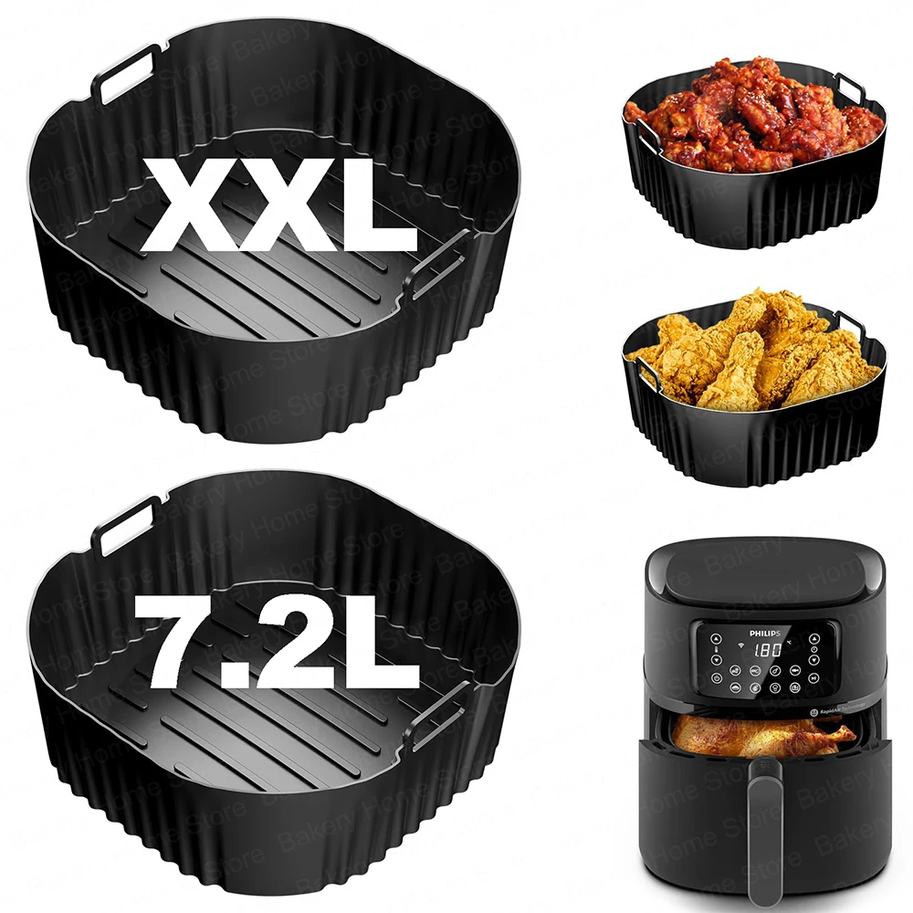 Philips Air Fryer Airfryer Xxl - แม่พิมพ์ซิลิโคนสำหรับหม้อทอดไร้น้ำมัน Philips Airfryer XXL 7.2L และรุ่น