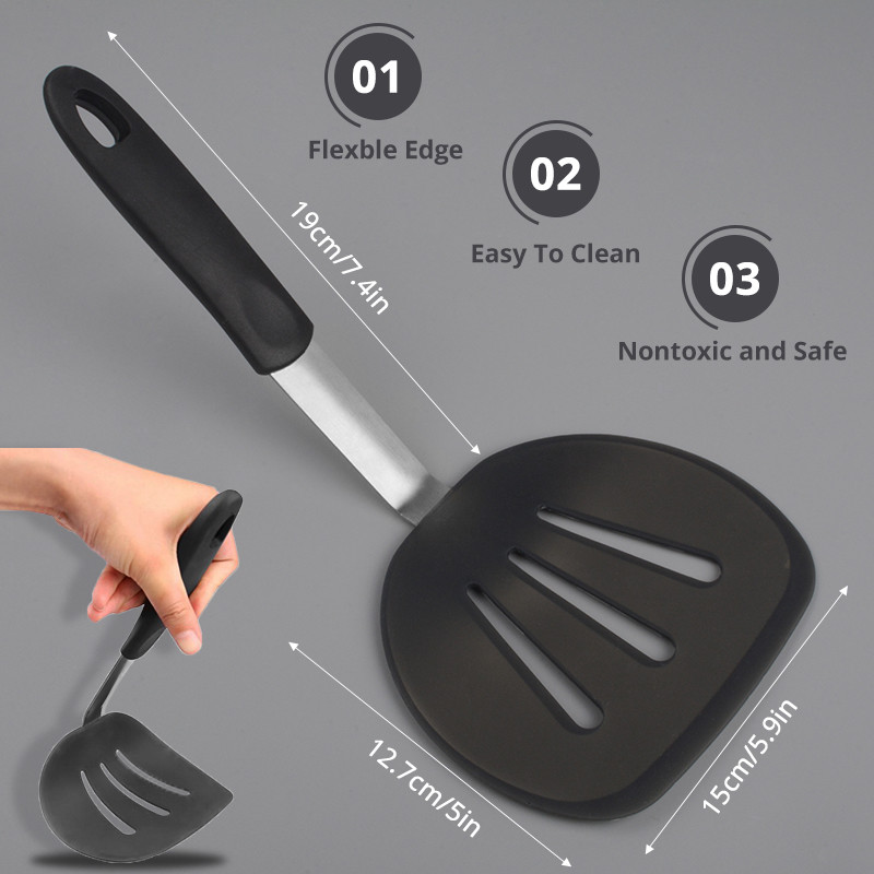 ไม้พายซิลิโคนแบบยืดหยุ่น Turne - Okonomiyaki Spatula บทวิจารณ์และราคา