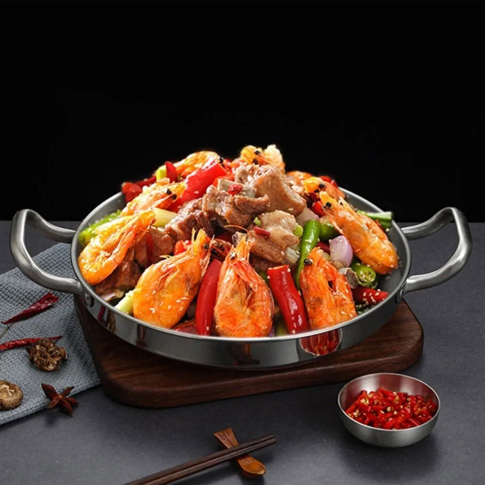 อาหารทะเลสแตนเลสสไตล์เกาหลีหม้ - Dim Sum Basket บทวิจารณ์และราคา
