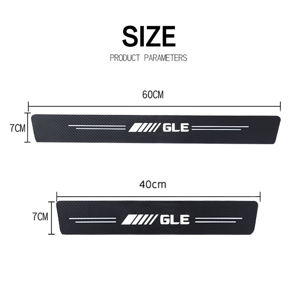 4pcs รถสติกเกอร์ประตูคาร์บอนหน - Crepe Pan Carbon บทวิจารณ์และราคา