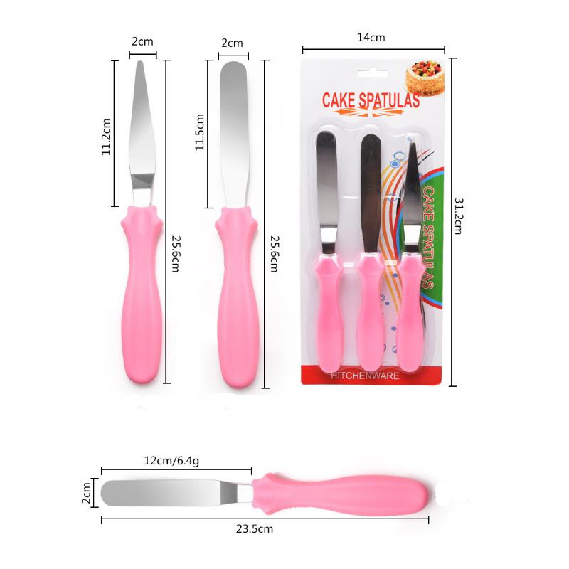 3 ชิ้น/เซ็ตเค้กไม้พายเนยไอซิ่ง - Okonomiyaki Spatula บทวิจารณ์และราคา