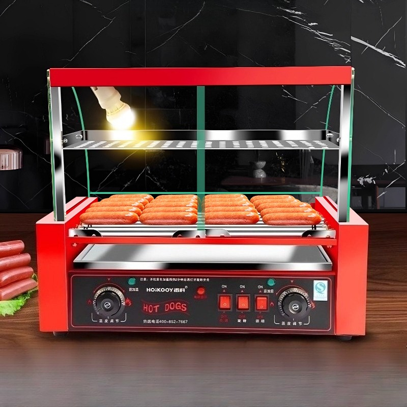 เครื่องย่างไส้กรอกแบบ 7 หลอด 1 - Hot Dog Press บทวิจารณ์และราคา