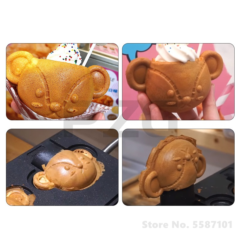 เครื่องทำวาฟเฟิลมินิรูปหมีเท็ด - Waffle Cone Maker บทวิจารณ์และราคา