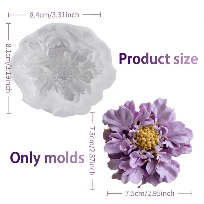 แม่พิมพ์ซิลิโคนรูปดอกไม้สีฟ้าแ - Potsticker Mold บทวิจารณ์และราคา