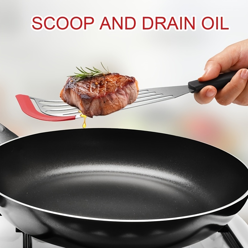 ตะหลิวซิลิโคนสแตนเลส ทนความร้อ - Okonomiyaki Spatula บทวิจารณ์และราคา