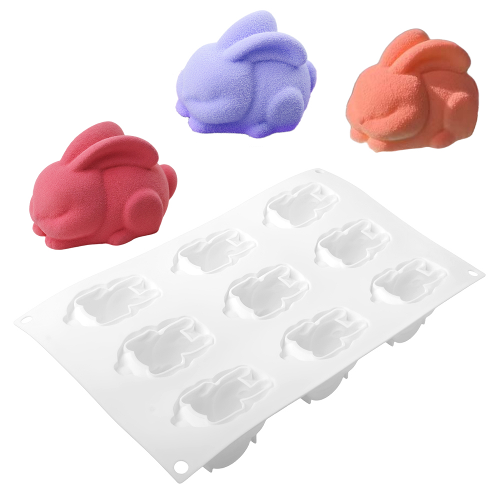 แม่พิมพ์ซิลิโคน 9 ช่อง รูปกระต - Bunny Cake Mold บทวิจารณ์และราคา